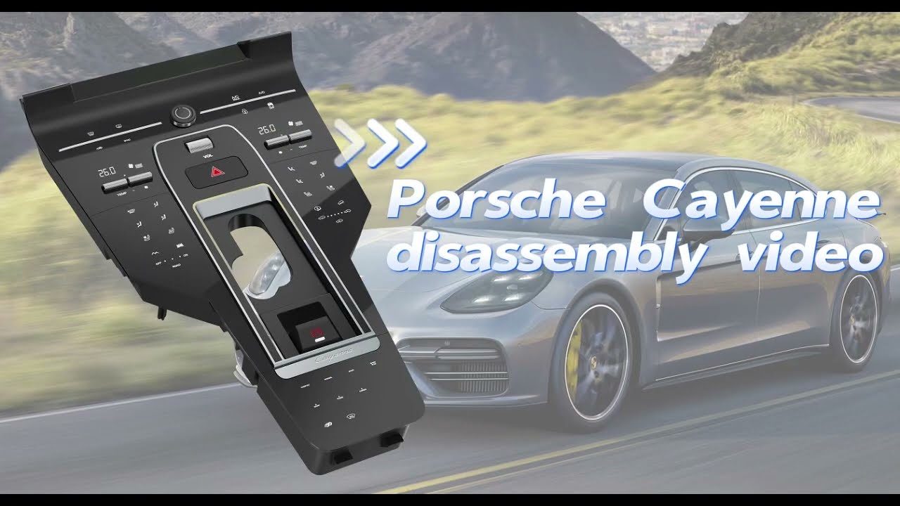 Porsche Cayenne center console climate control switch panel old to new upgrade install way
