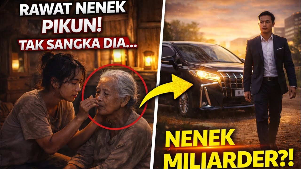 GADIS MISKIN YATIM PIATU RAWAT NENEK PIKUN DI HUTAN… TAK DISANGKA MOBIL HITAM ITU MENGUBAH HIDUPNYA