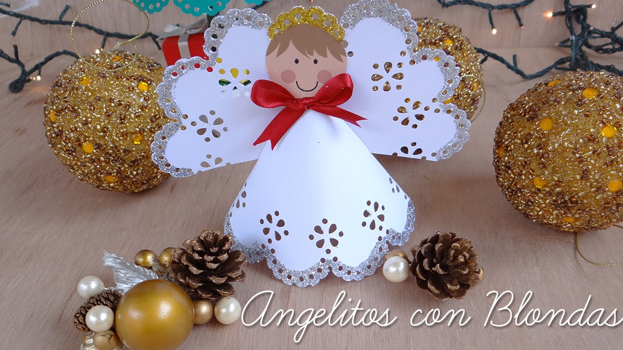 Como hacer angelitos con blondas