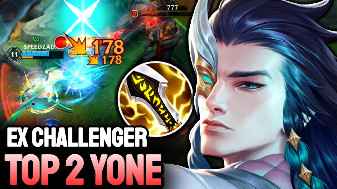 WILD RIFT YONE - TOP 2 YONE GAMEPLAY - EX CHALLENGER RANKED