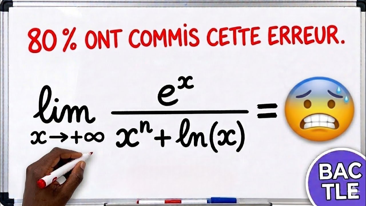 Limite à l’infini avec ln(x) et e⁻ˣ | Exercice BONUS qui piège beaucoup. 