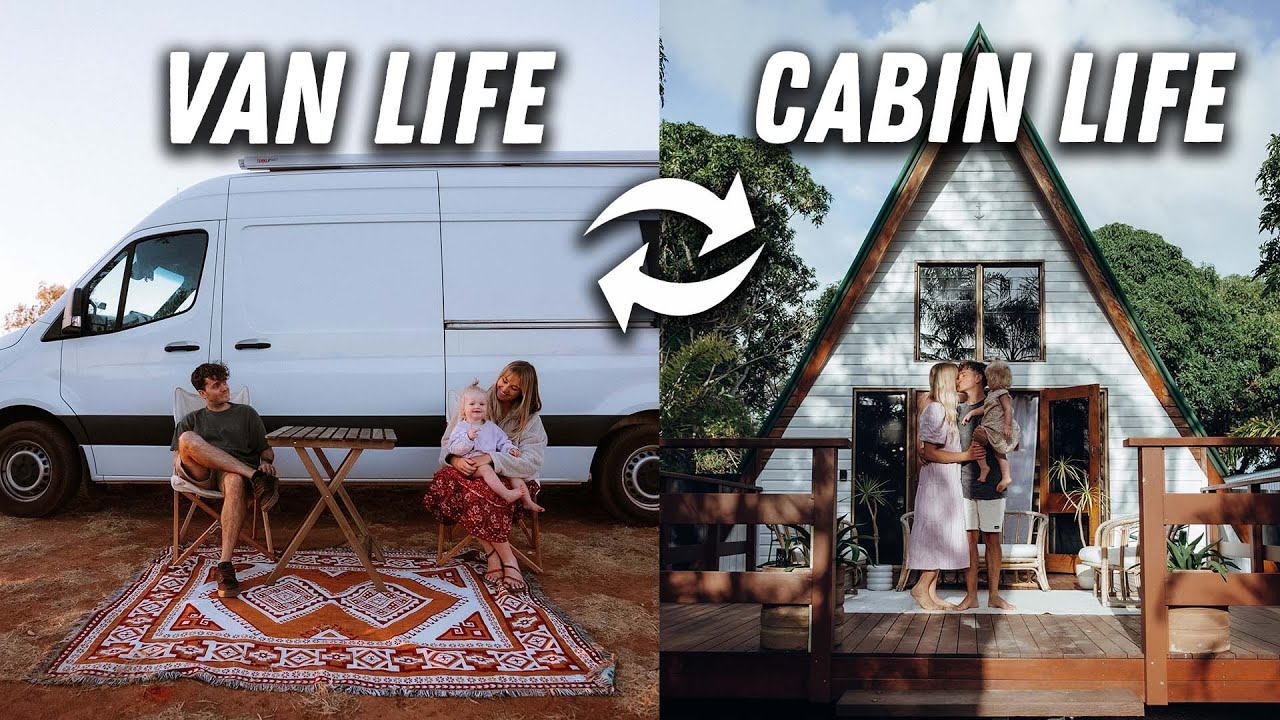 VAN LIFE to CABIN LIFE | Living in a Beach A-Frame Tiny House