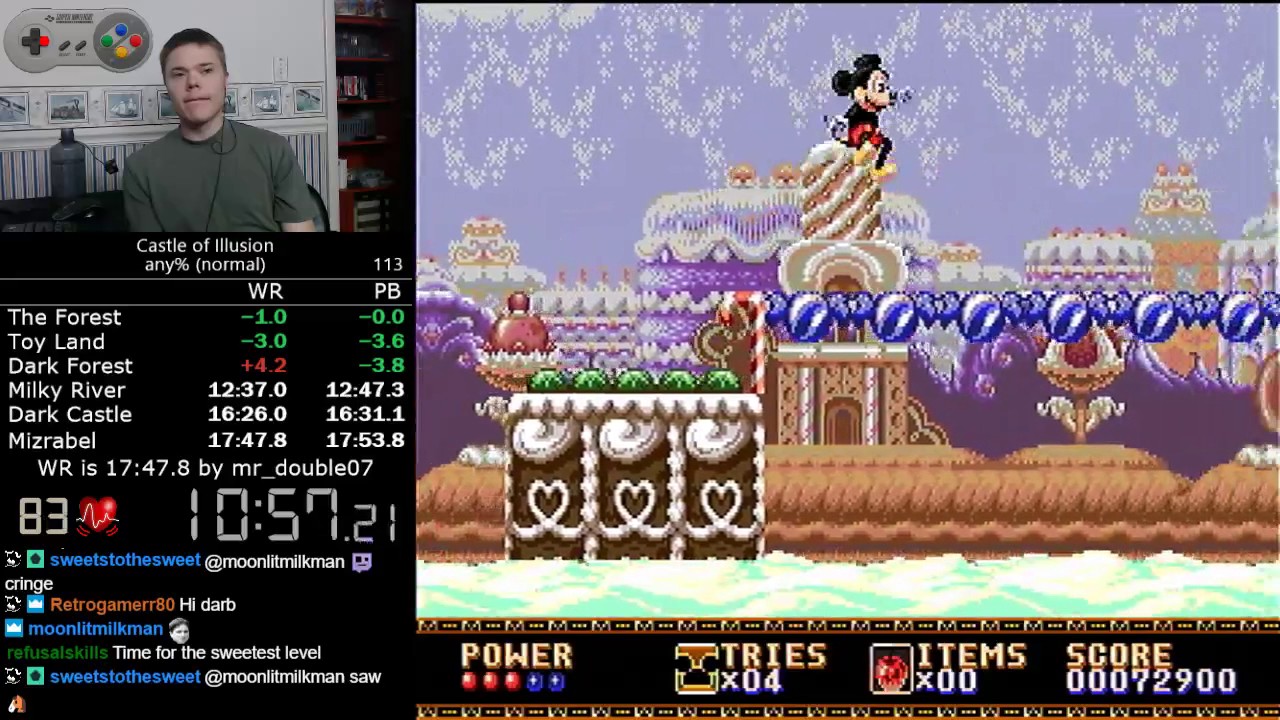 (17:44) Castle of Illusion (Genesis) - any% normal difficulty speedrun *Former World Record*