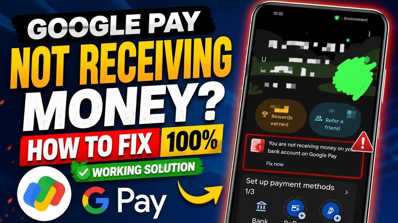 How to fix You are not receiving money on your bank account on Google Pay problem 