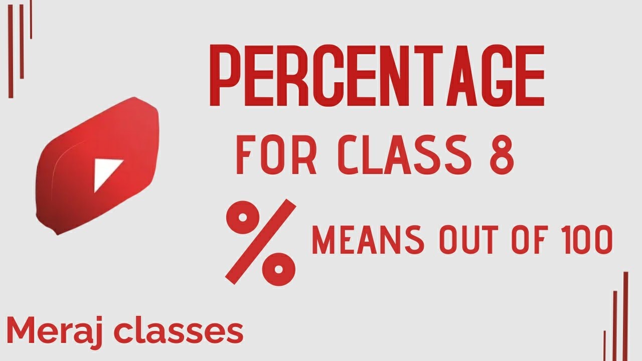 PERCENTAGE FOR CLASS 8 @MerajClasses  @mathsmasti @atifgaming22205