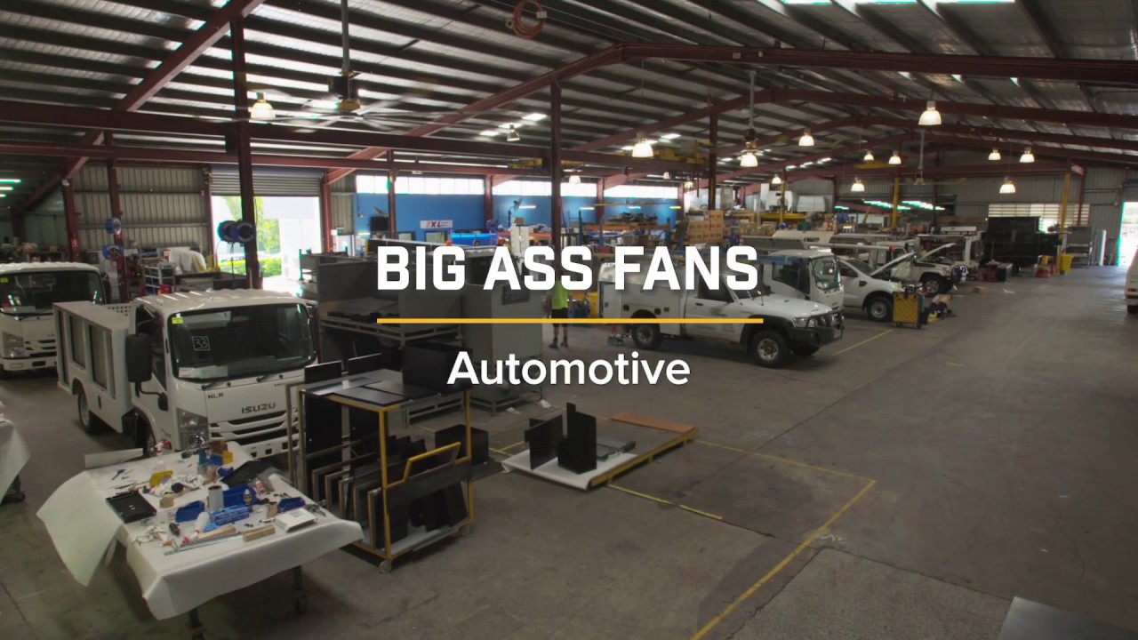 Big Ass Fans in Auto Shops