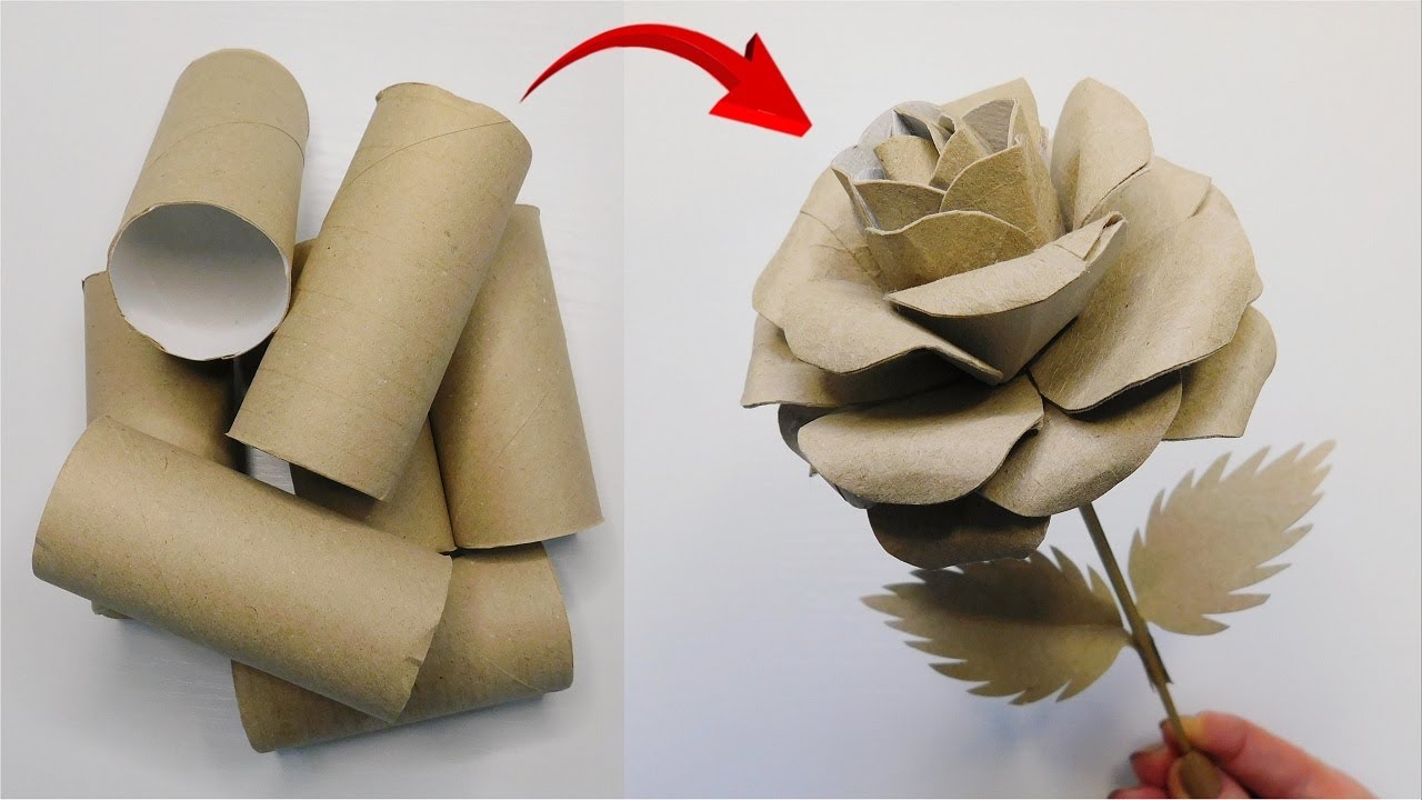 Super Easy Rose From Toilet Paper Rolls / DIY Handmade Crafts / Home Decor Ideas