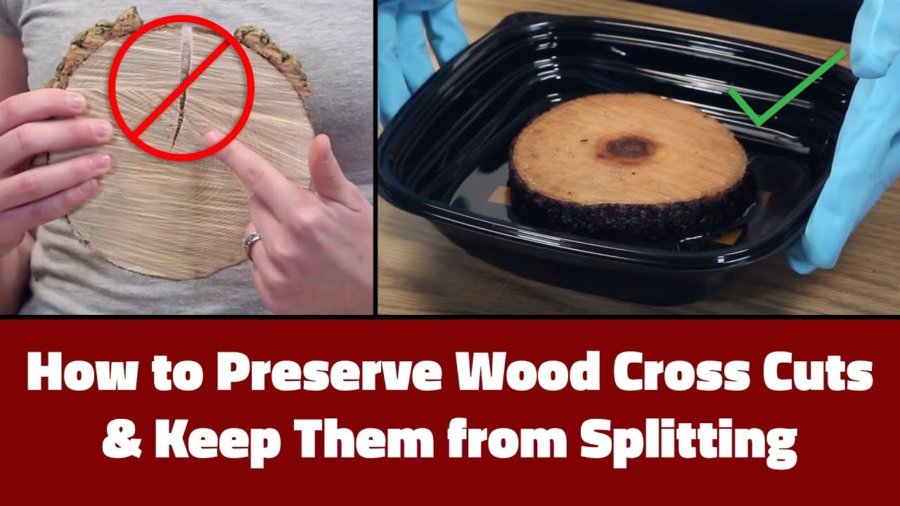 How to Preserve Wood Cross Cuts and Keep Them from Splitting or Cracking