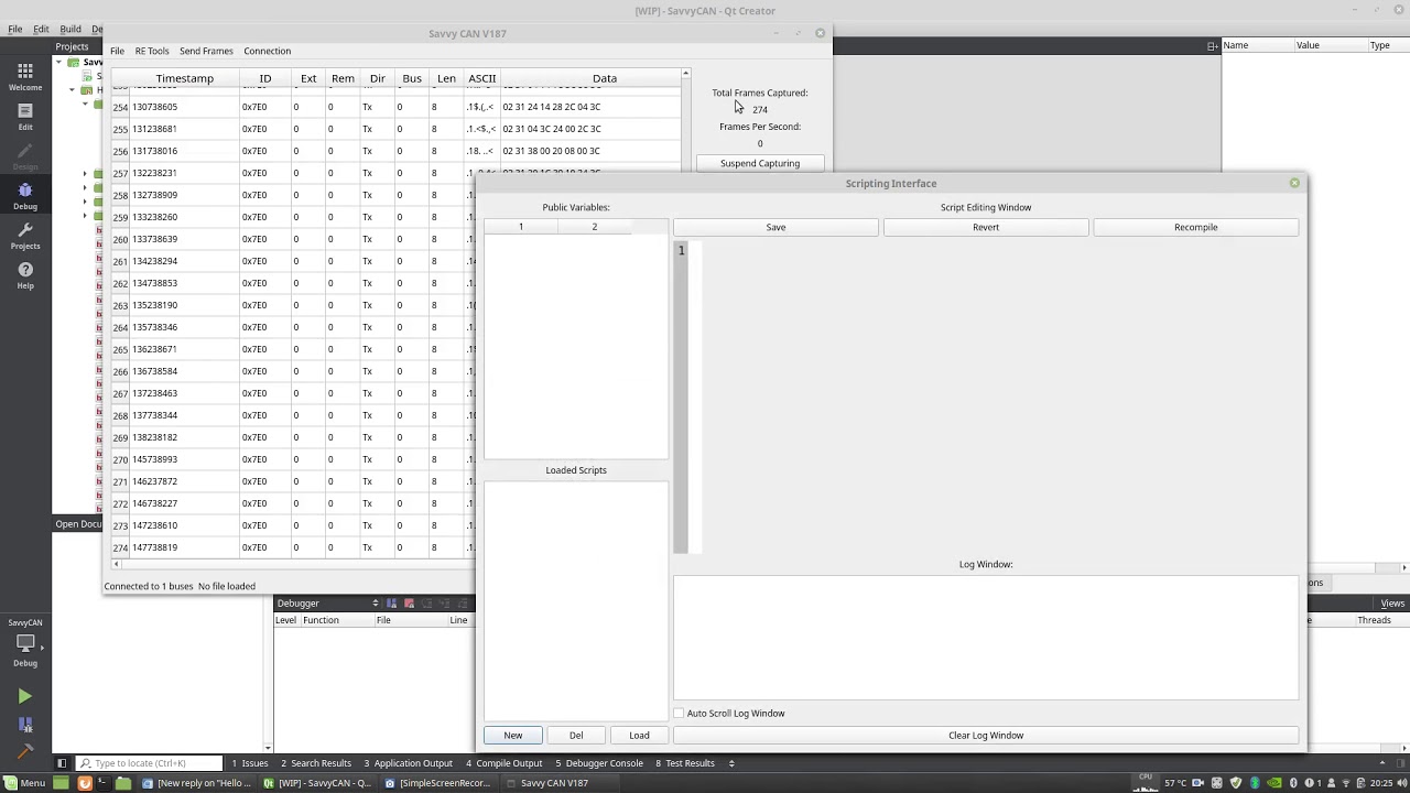 Fuzzing and CAN sending with SavvyCAN