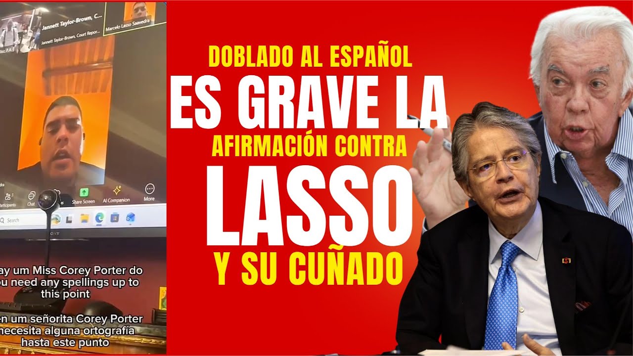 🔴 &iexcl;URGENTE! Marcelo Lasso ACUSA a Guillermo Lasso y Danilo Carrera en  EE.UU. (Caso Villavicencio)