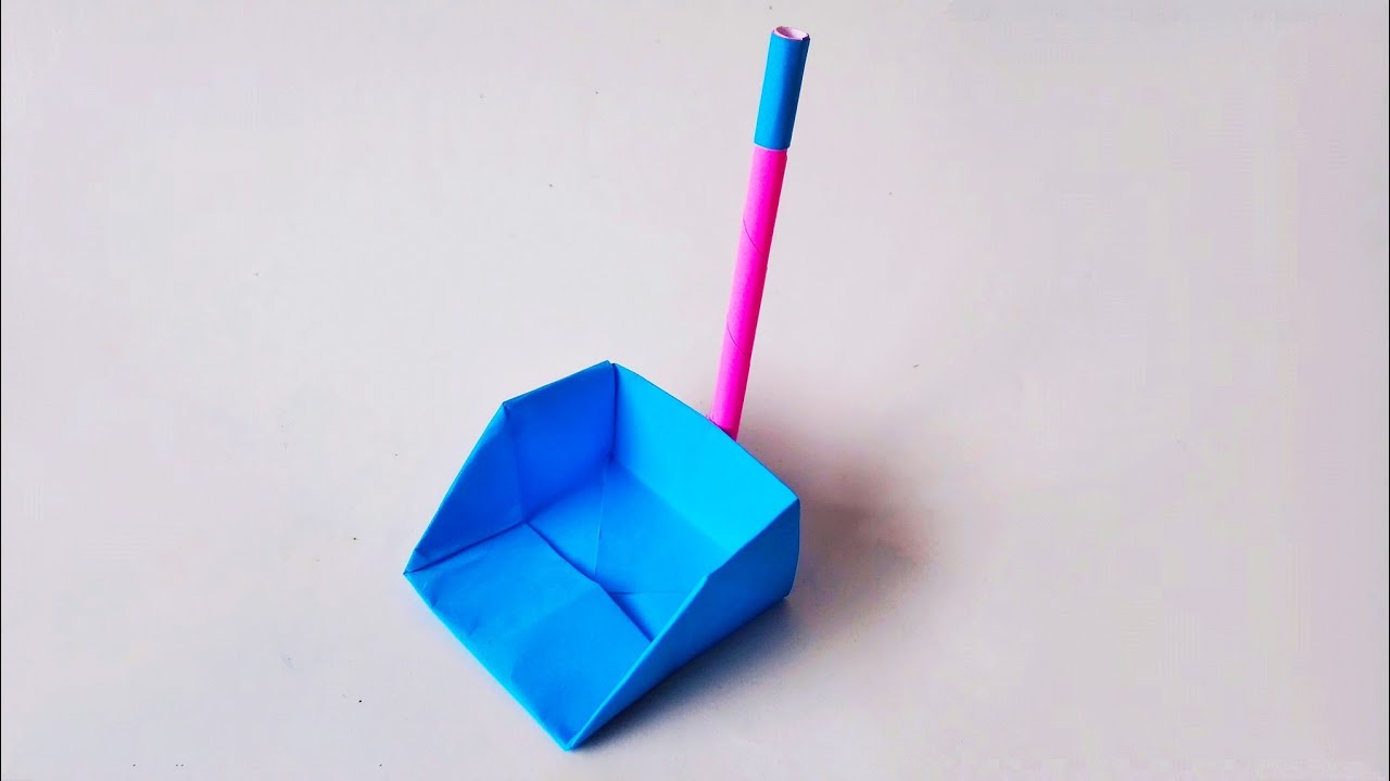 Cara Membuat Origami Serokan Sampah | DIY Paper Crafts
