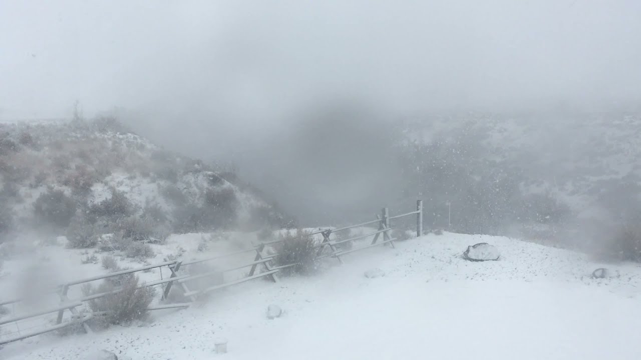 Snowstorm over the Shoshone River - 20 March 2022