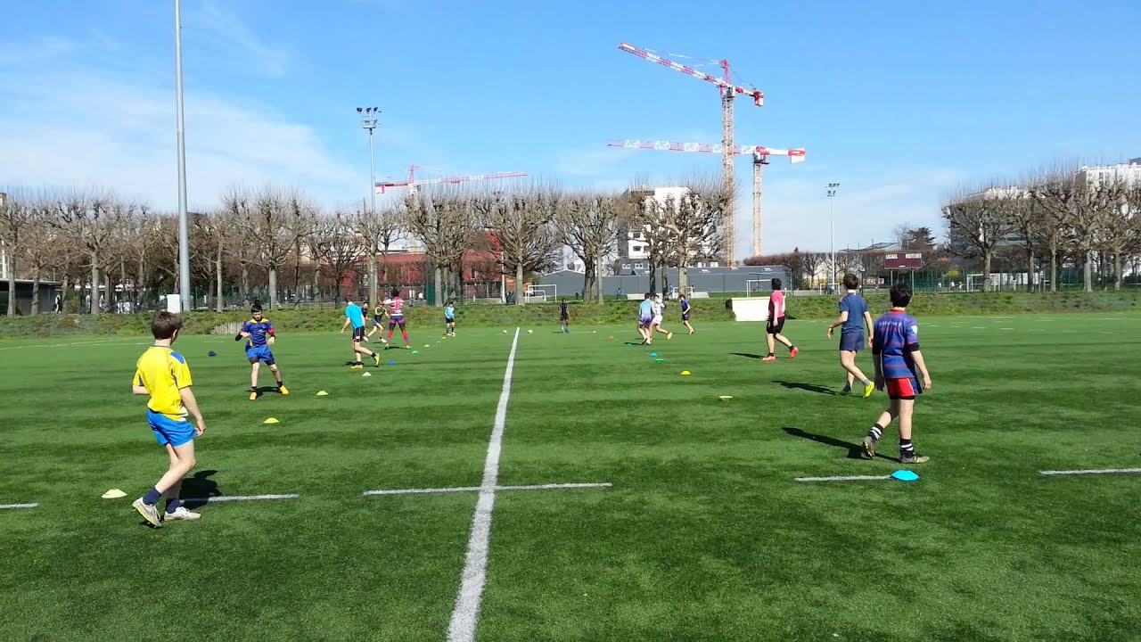 U14 Rugby exercice - Contre attaque en R1 Rugby