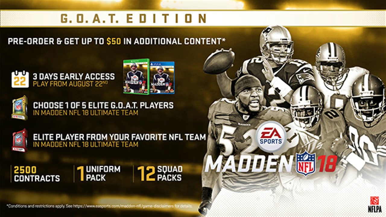 Madden 18 - Pre Order Elite Players Revealed! Madden NF 18 Team Play Official?!?!