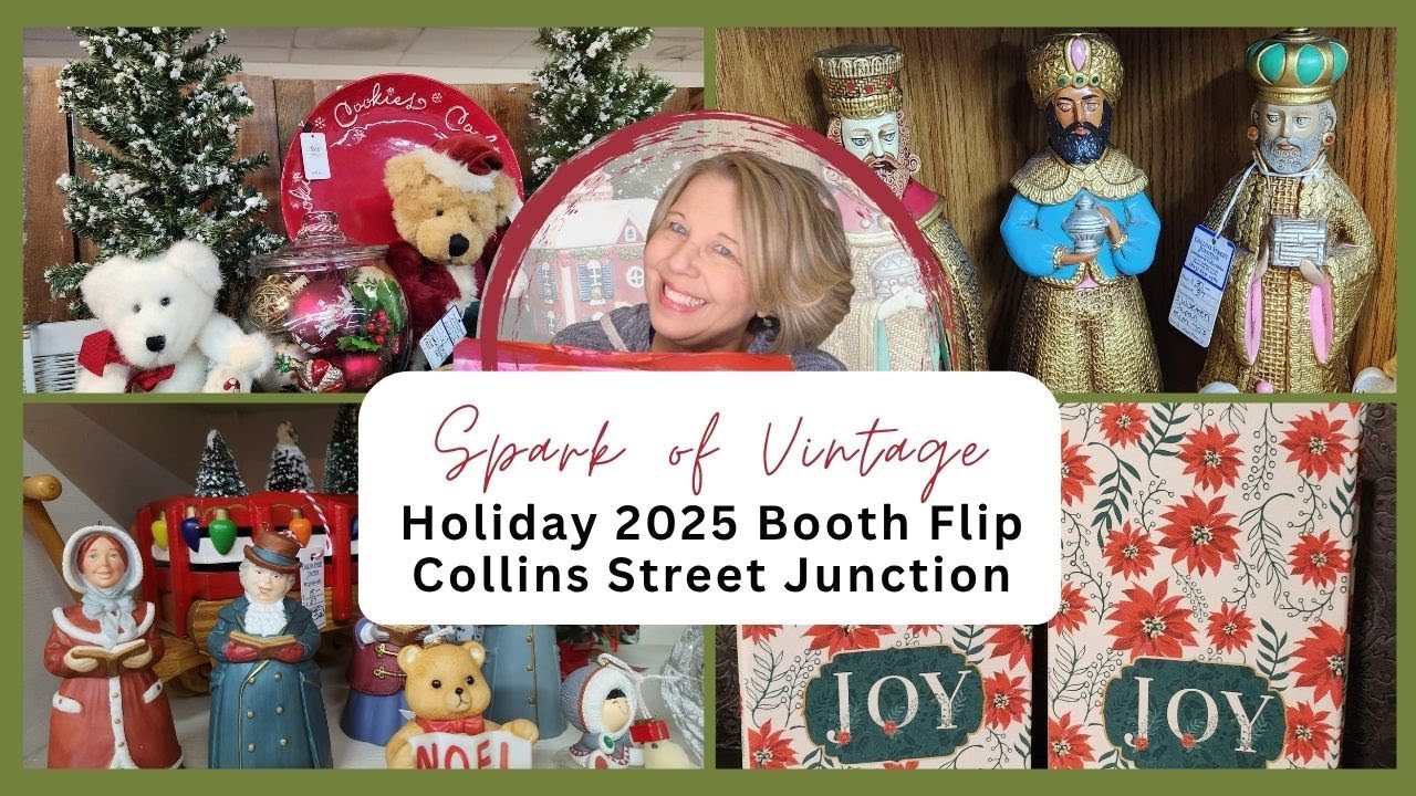 IT'S TIME!!! SOV's Christmas Booth Flip & Vintage Holiday Makeover 2025 at Collins Street Junction