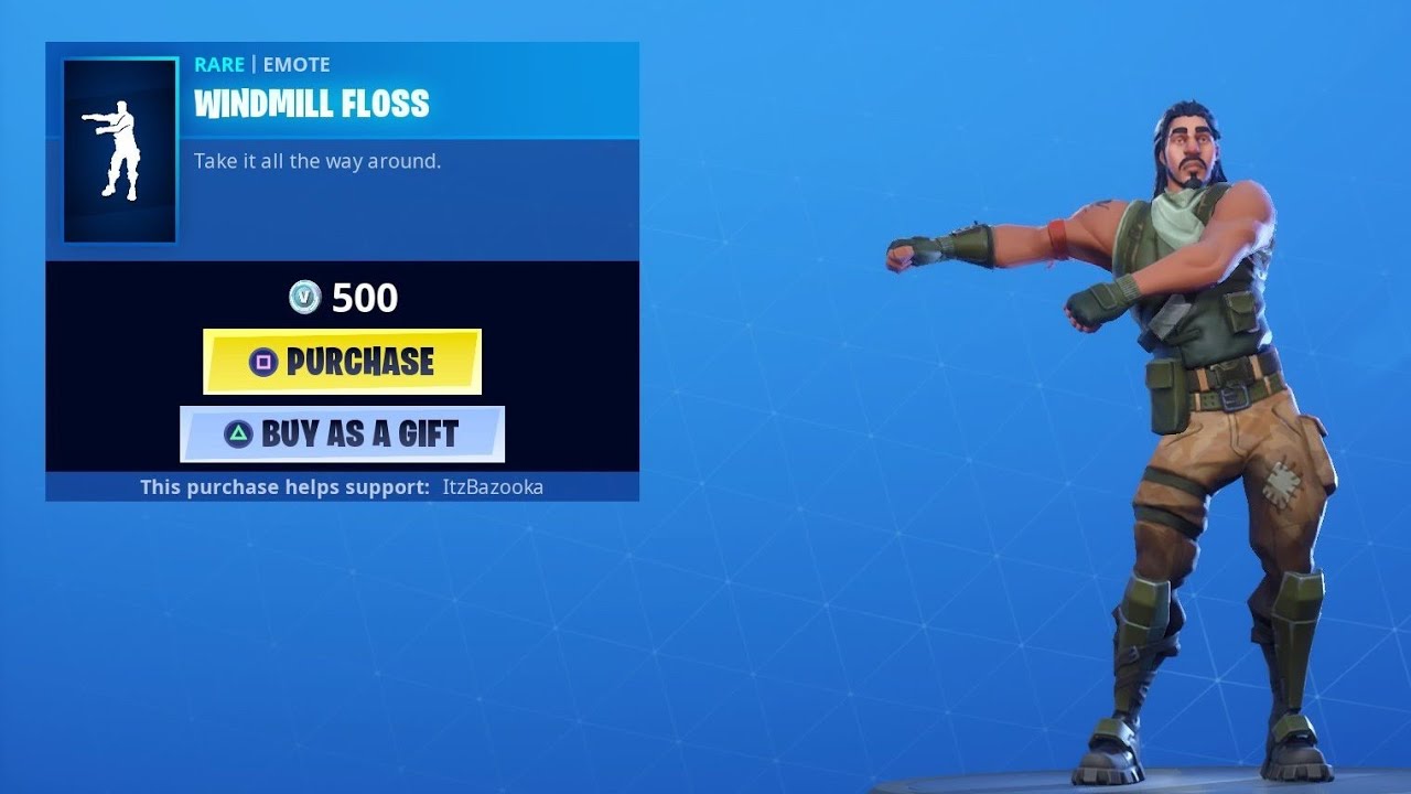 Fortnite WINDMILL FLOSS Emote (Floss 3.0)