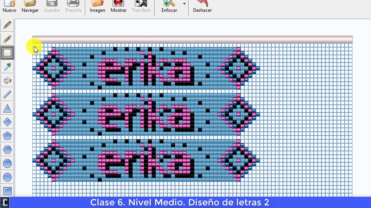 ► ► PROGRAMA para DISEÑAR en MOSTACILLA. 😚😍😚. CLASE # 6. DISEÑO de LETRAS 2, NIVEL MEDIO.