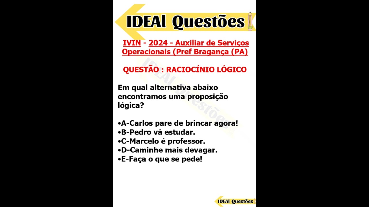 RACIOC&Iacute;NIO L&Oacute;GICO PARA CONCURSO P&Uacute;BLICO ##########shorts2025