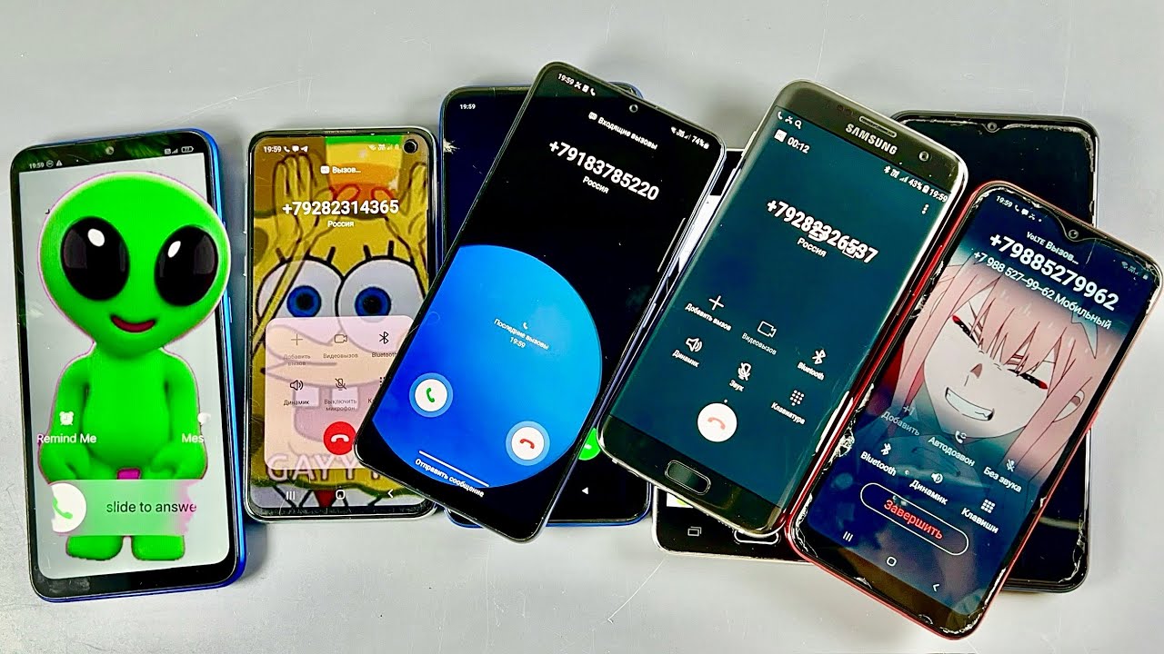 Chaotic Incoming call & Samsung Galaxy A01 + J7 + A32 + S10e &  Redmi 9C NFC 