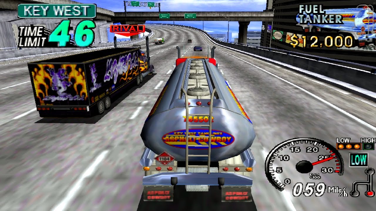 18 Wheeler: American Pro Trucker -Sega Dreamcast -(RETROARCH)