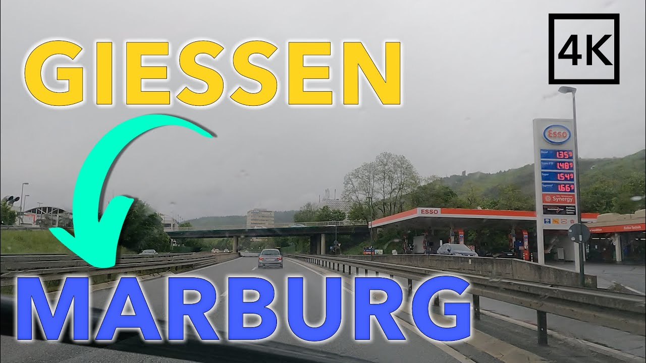 Driving from GIESSEN to MARBURG