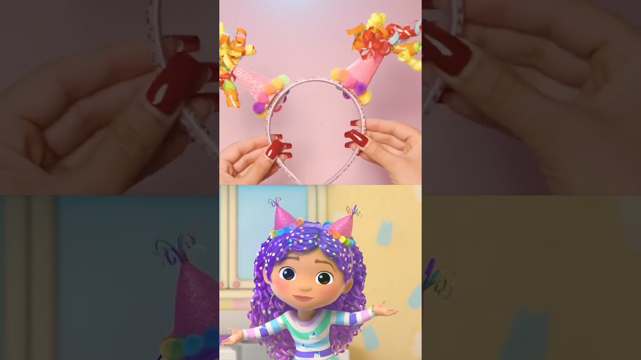 Crafting Gabby's Birthday Headband! | GABBY'S DOLLHOUSE