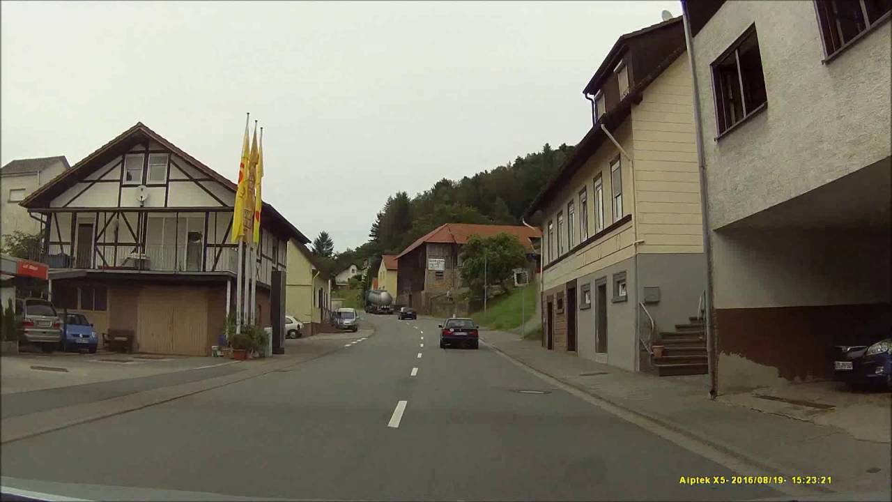 Ortsdurchfahrt im Odenwald/HP: Oberzent/Gammelsbach (S&uuml;d rein, Nord raus)
