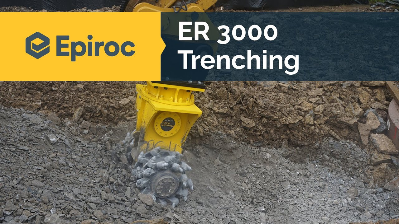 Drum cutter ER 3000 trenching