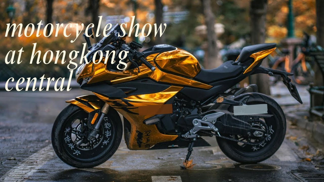 Motorcycle show at central hongkong