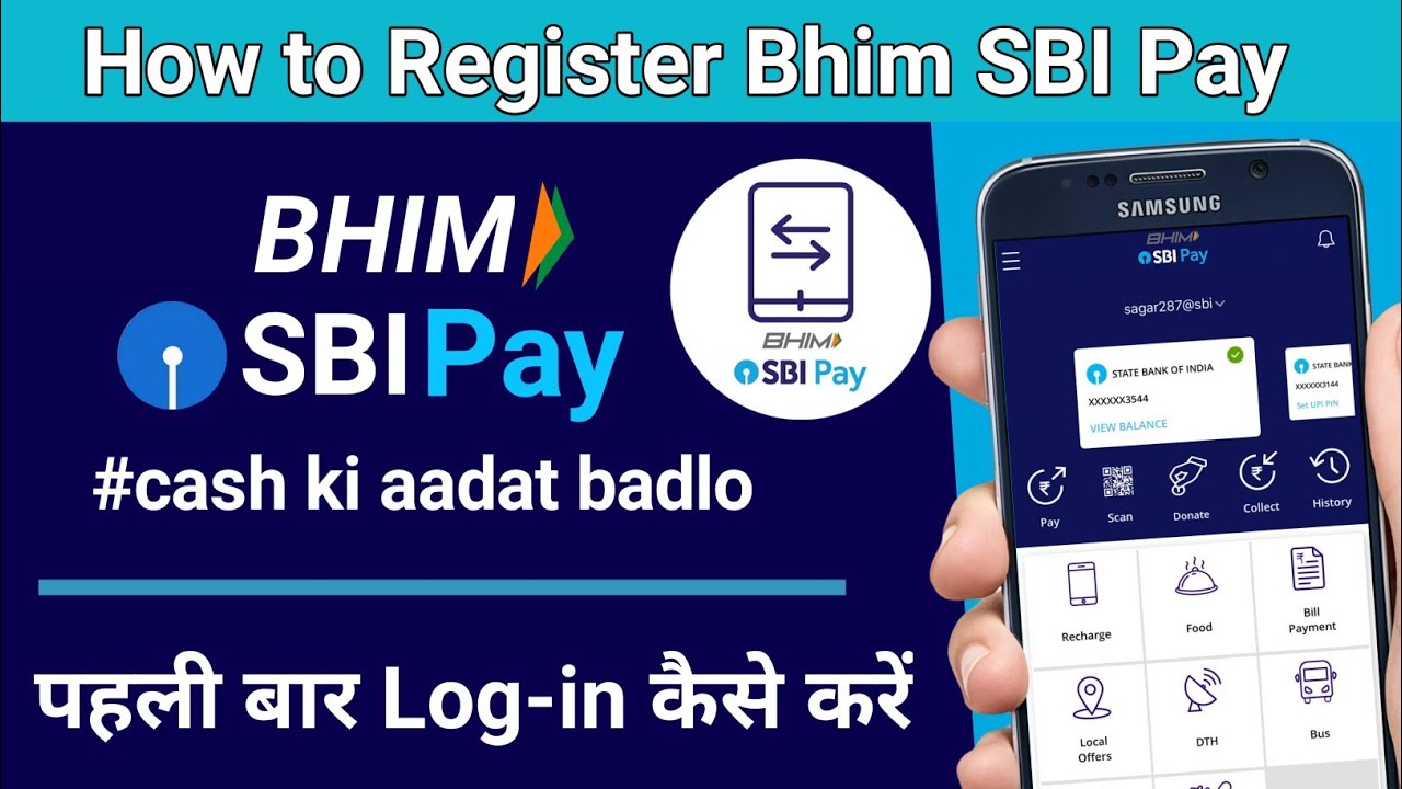 how to register in Bhim SBI pay | how to first time login in Bhim SBI pay, Bhim SBI pay registration