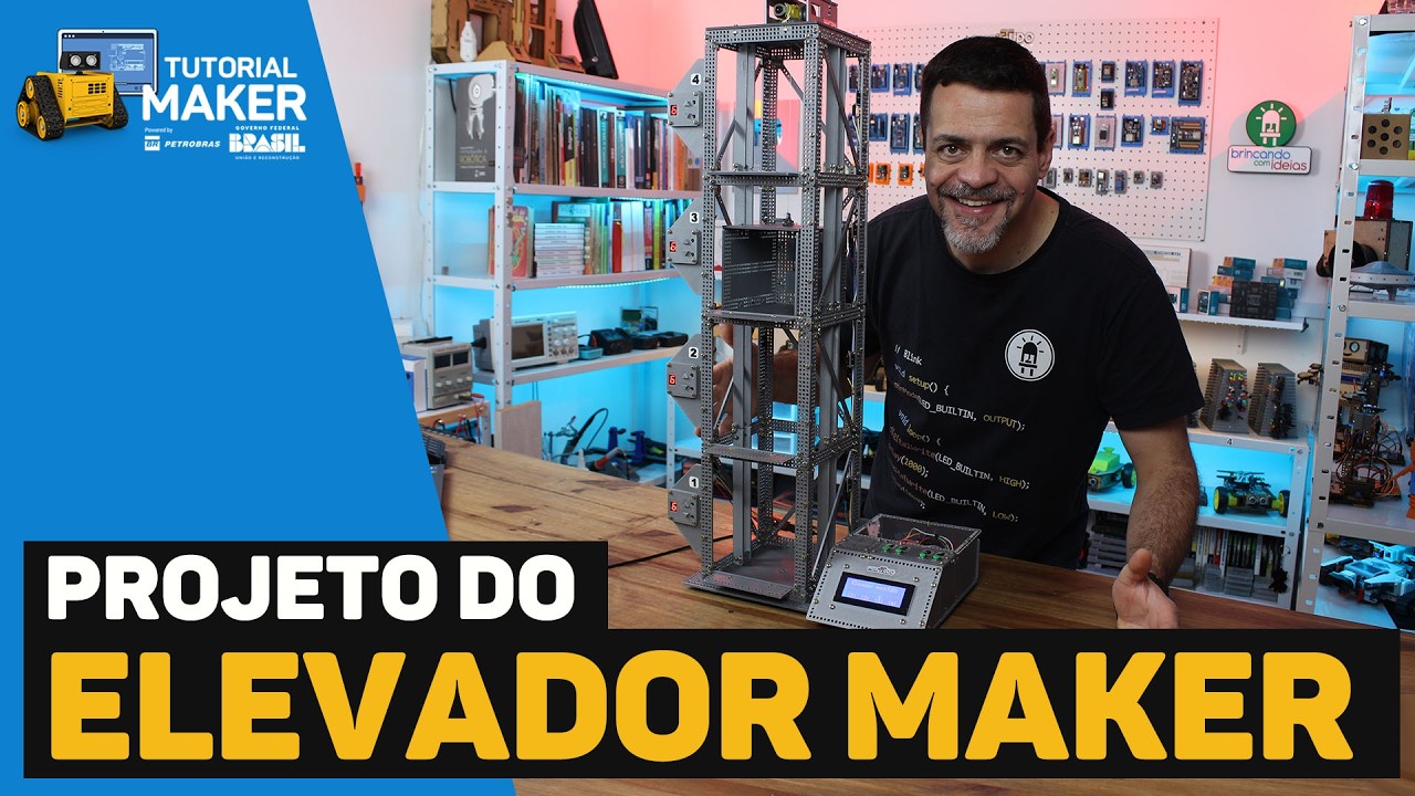 Programando um ELEVADOR com ARDUINO #tutorialmaker