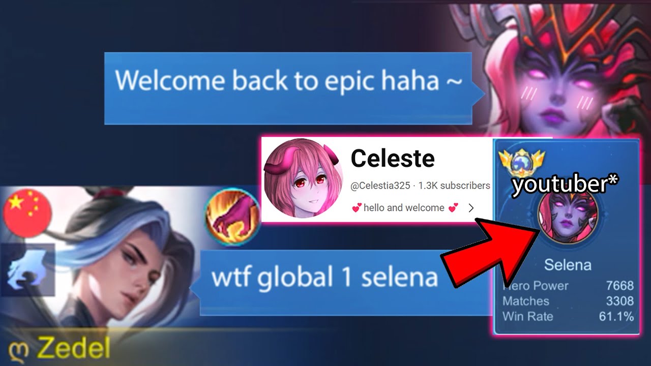 I MET THIS PRO SELENA YOUTUBER IN NEW SEASON EPICAL NIGHTMARE!💀(she is ex global 1 and 3k games)