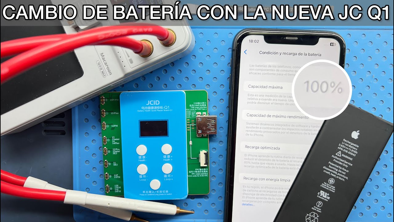 Cambio de batería en iPhone 11 con la nueva JC Q1