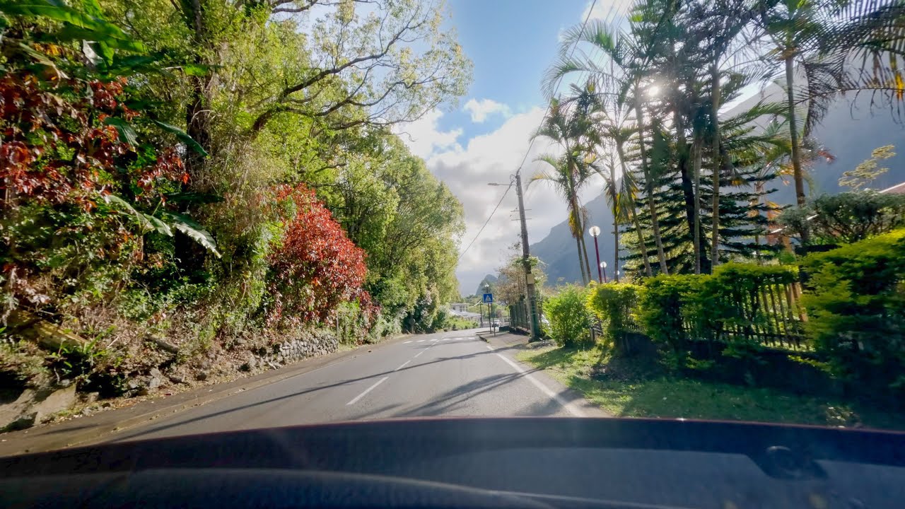 4K Driving, Île de la Réunion - From Salazie to Hellbourg 🇷🇪