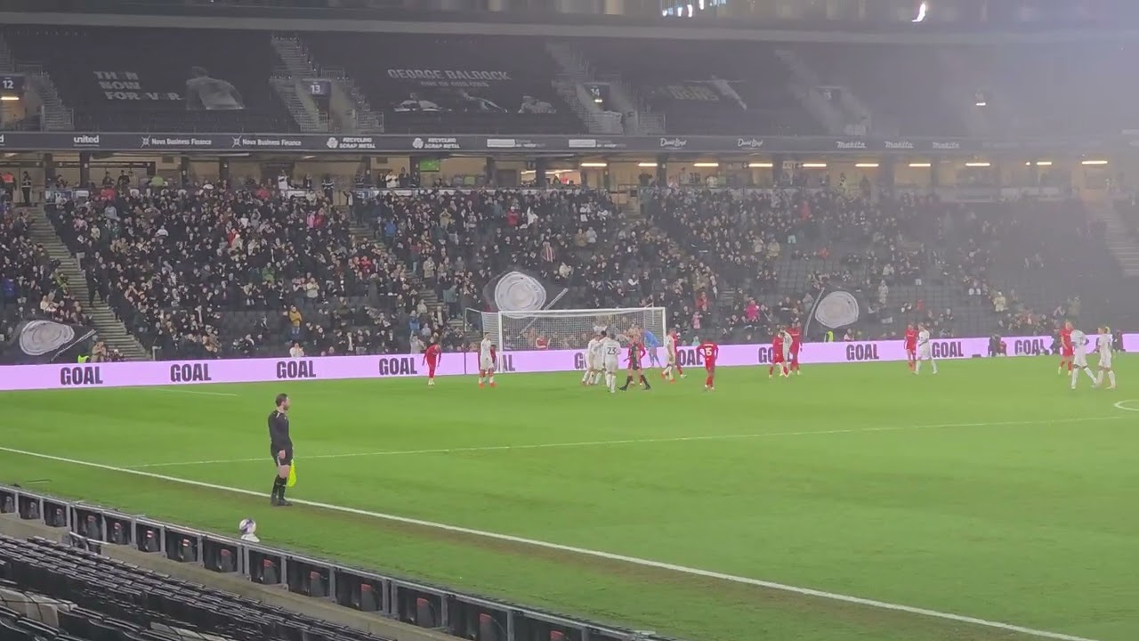 Liam Kelly makes it MK Dons 2 Vs Oldham Athletic  Emirates FA cup 2nd round 6/12/2025