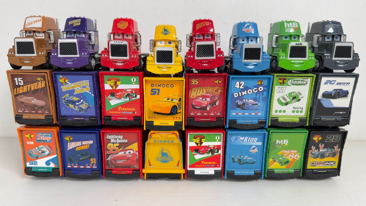 Disney Pixar Cars Unboxing Review | Full Lightning McQueen, Tow Mater, Doc Hudson, Sally, Mack
