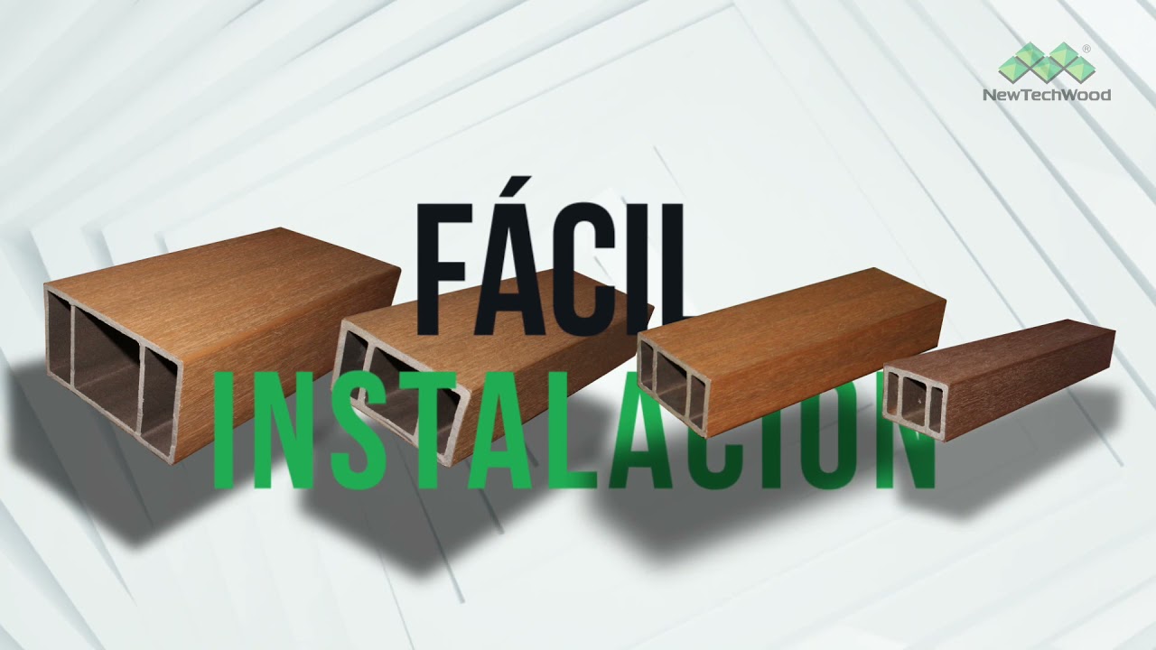 Perfiles y decks sintéticos marca Newtechwood
