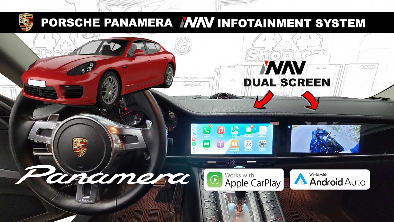 ОБНОВЛЕНИЕ ИНФОРМАЦИОННО-РАЗВЛЕКАТЕЛЬНОЙ СИСТЕМЫ INAV PORSCHE PANAMERA ДВОЙНОЙ ЭКРАН Android Appl...