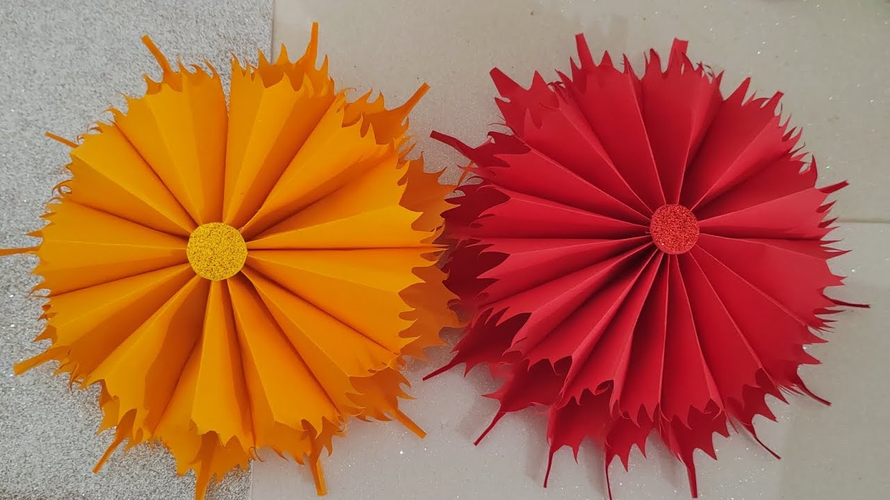 Diy flower wall hanging | wall decoration idea |#flowerwallhanging #Diy#paperart  #paperwallcraft