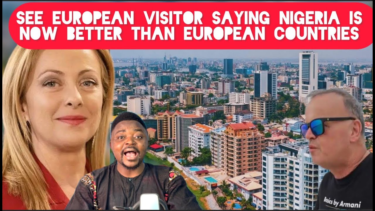 See White Man Saying Nigeria is Now Better than Europe While Visiting Nigeria
