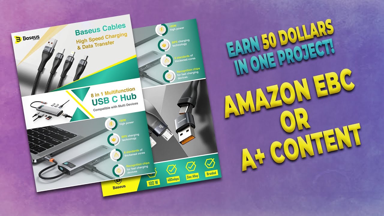 Earn $50 in One Project with Amazon EBC | A+ Content Guide