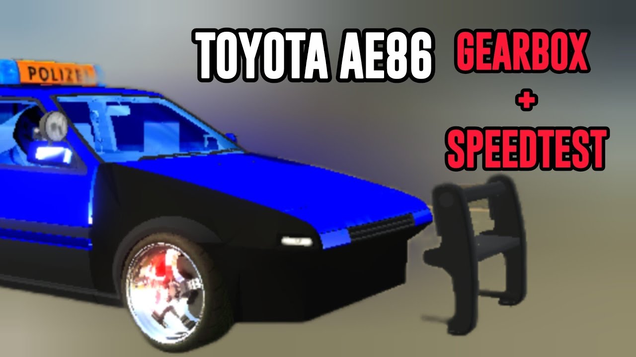 TOYOTA AE86 gearbox + speedtest | car parking multiplayer