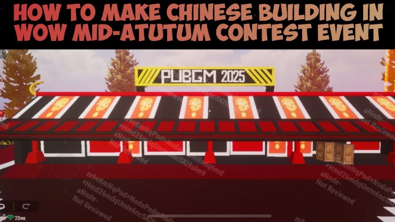 How to Make Chinese Buildings in Mid-Autumn Event Map | PUBG Mobile WOW Mode | Mid-Autumn Contest |