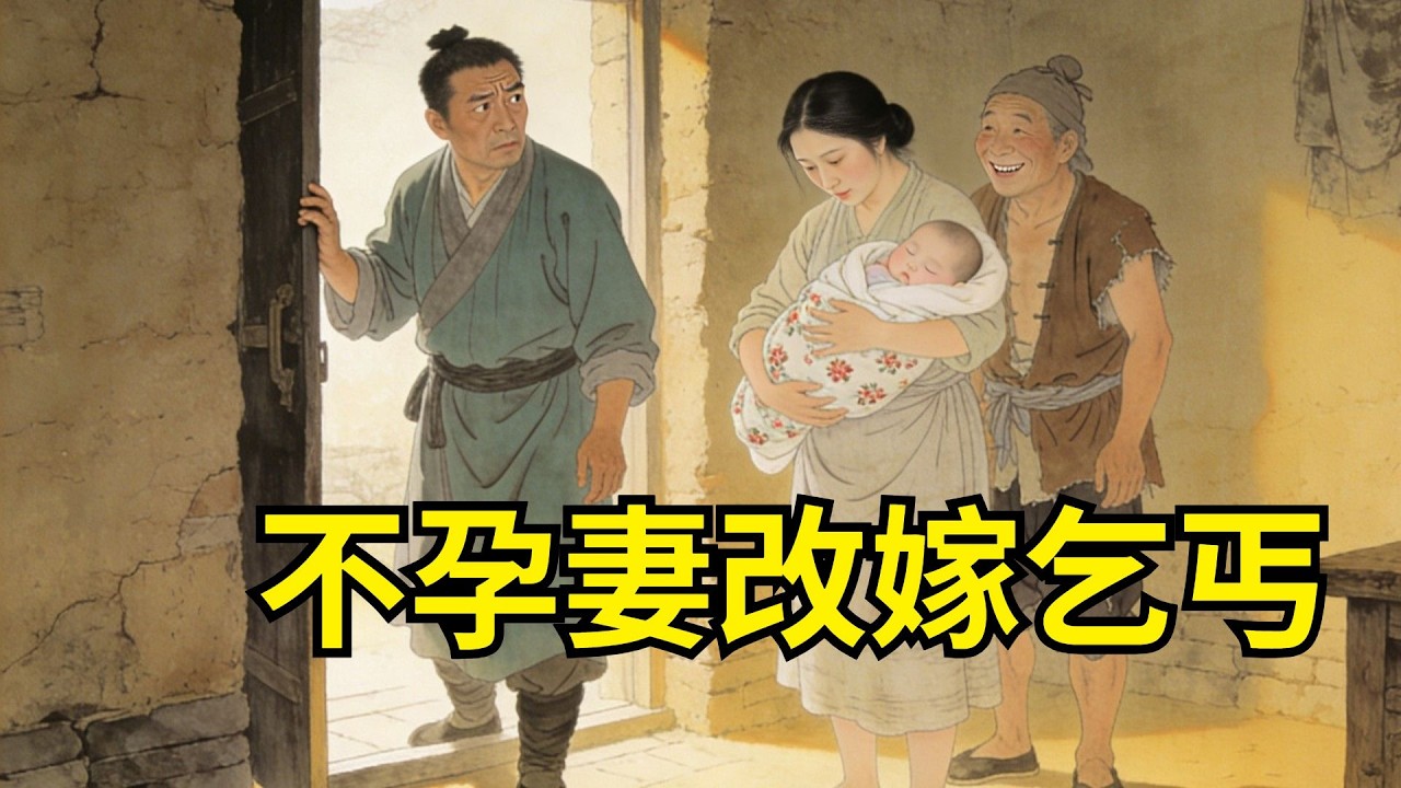 丈夫休了久婚不孕的妻子，1年後竟得知妻子為乞丐生下壹子，丈夫慌了立馬登門求證。【故事便利店】#民間故事#傳統故事#故事頻道#聽書#睡前故事#情感