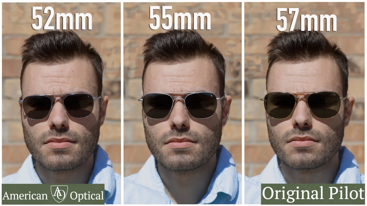 Сравнение размеров American Optical Original Pilot
