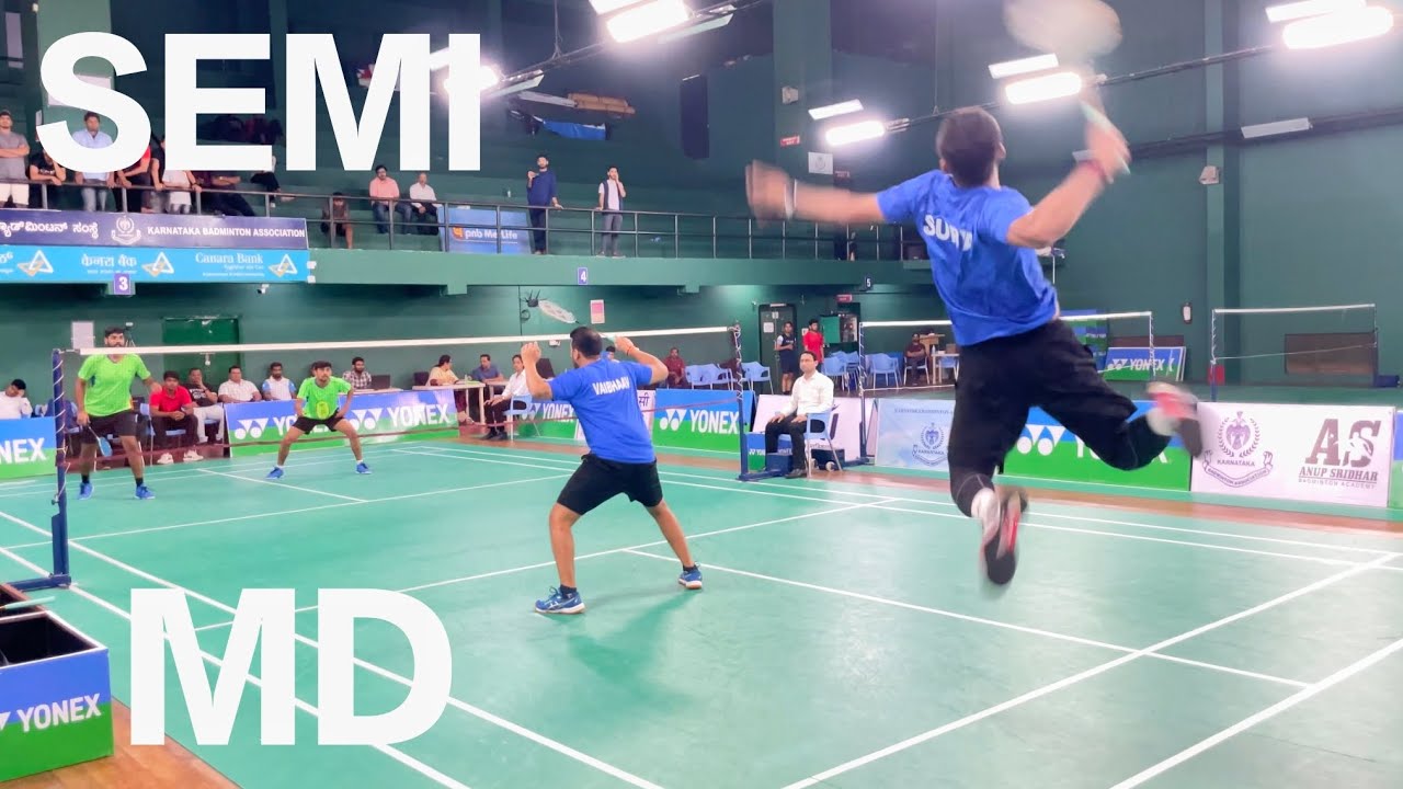 LOKESH/NAVEEN V/S VAIBHAAV/ASHITH SURYA ALL INDIA SENIOR NATIONAL RANKING BADMINTON TOURNAMENT