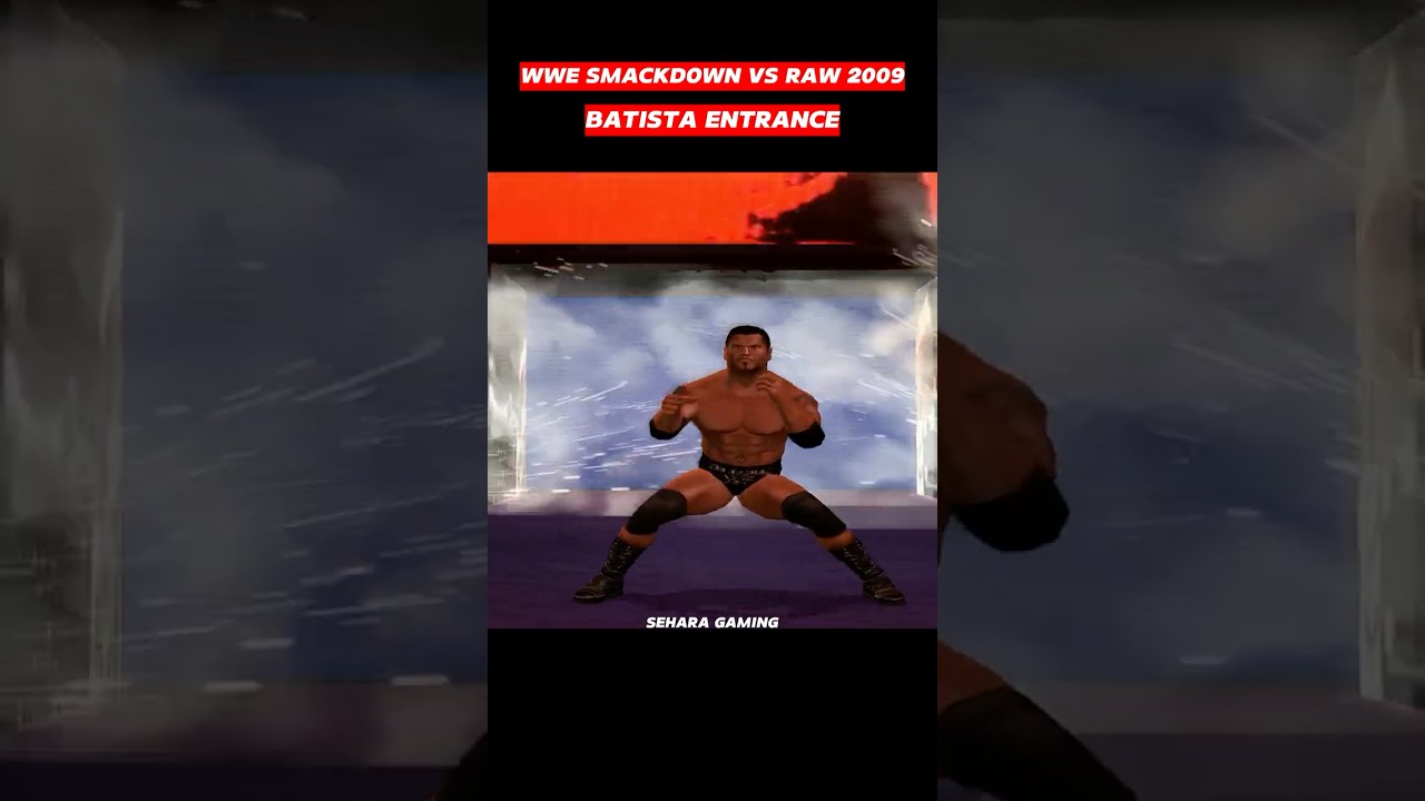 Batista Entrance &ndash; WWE SmackDown vs Raw 2009 💥 The Animal Unleashed! #Shorts