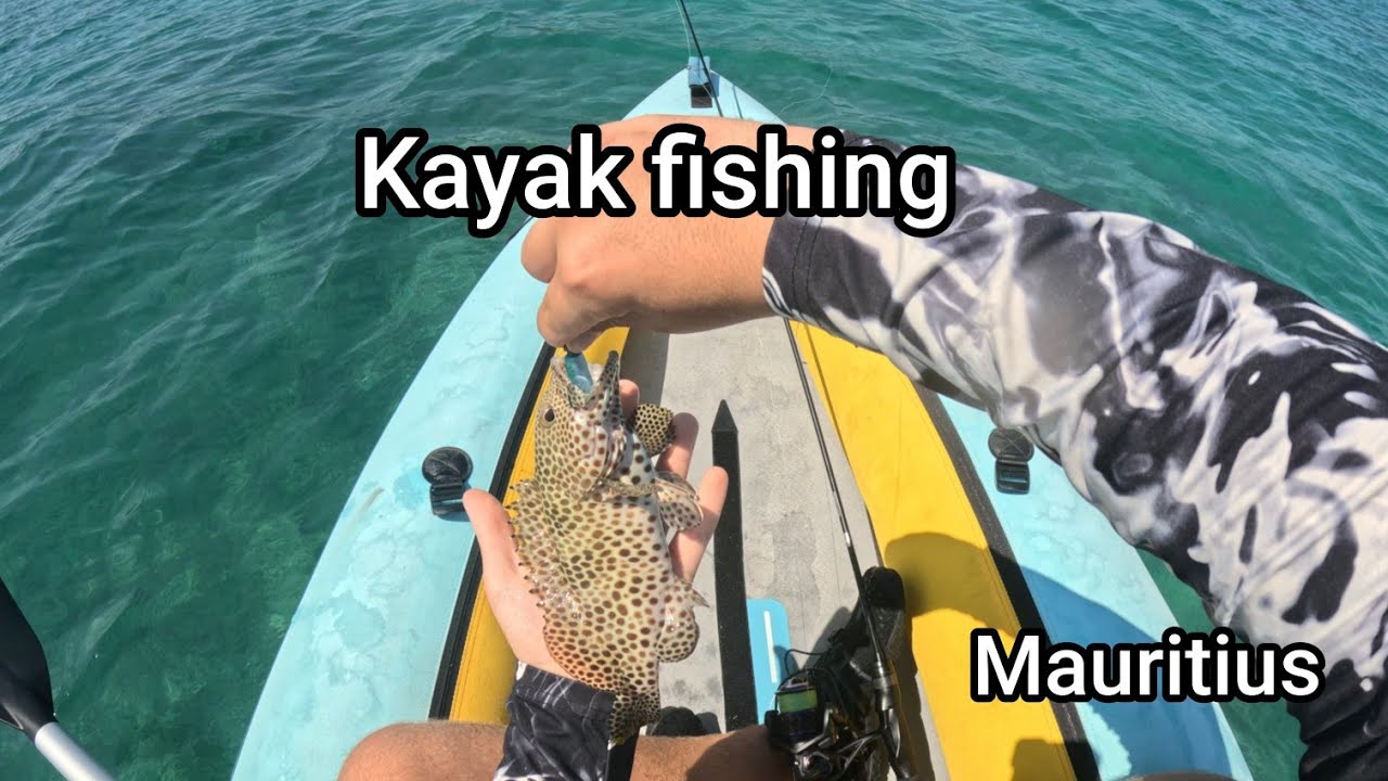 Kayak fishing mauritius. Fishing inshore and near the reef