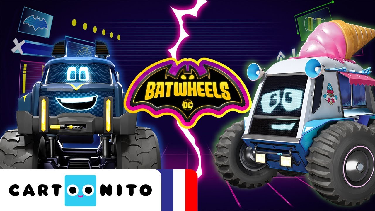 Compilation Buff vs Flocon | Batwheels | @CartoonitoFrance