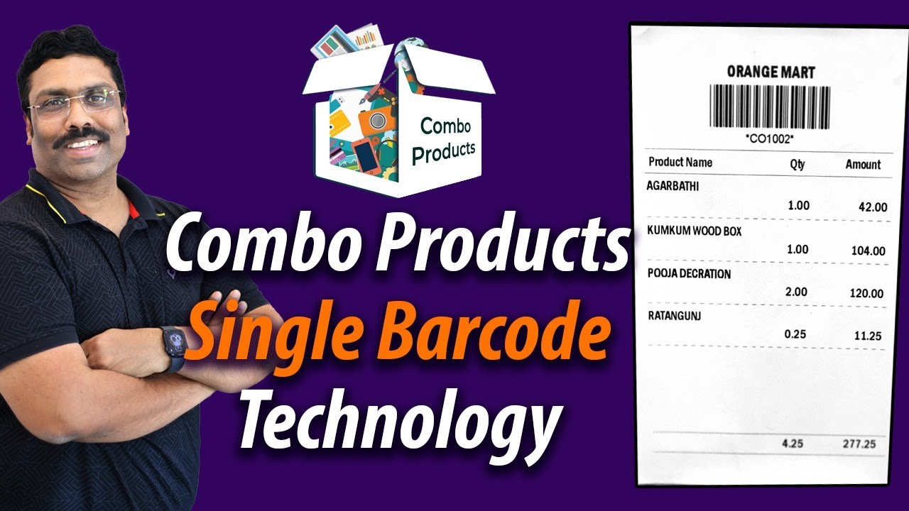 Combo Product Single Barcode creation Option -Retail Daddy Billing Software -Raintech